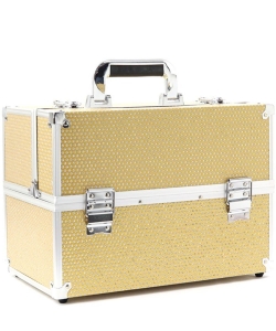 Alloy Rhinestones Folding Cosmetic Storage Case CO-463G GOLD